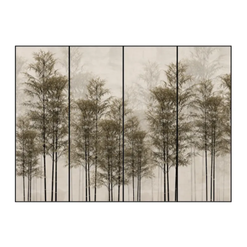 Toile tendue 4 vantaux configurée