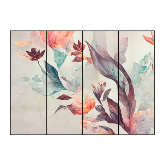 Toile tendue 4 vantaux configurée