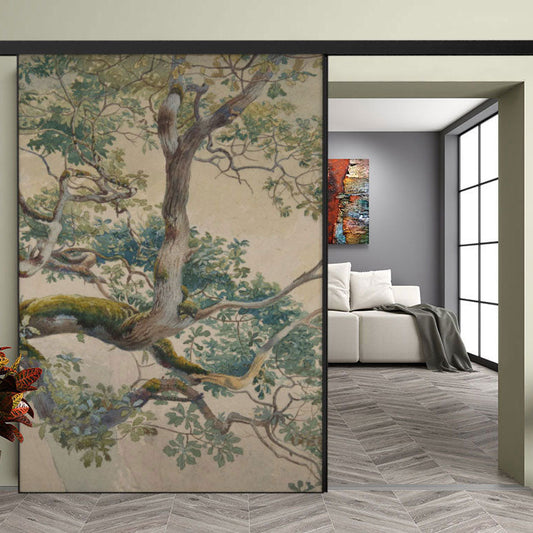 Porte coulissante configurée
