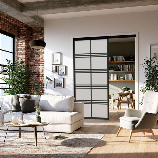 Porte coulissante JAPONAIS configurée