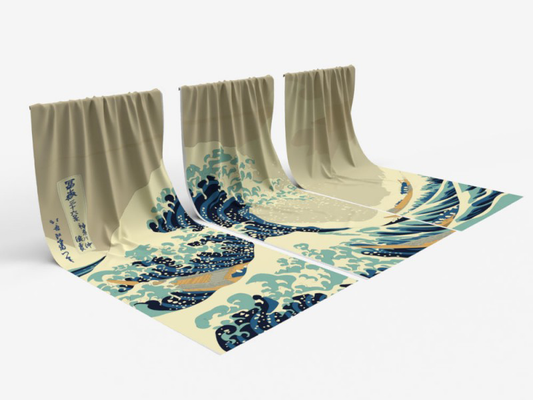 Toile tendue 3 vantaux configurée
