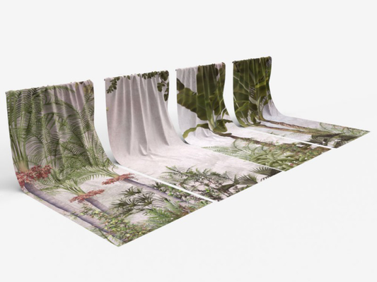 Toile tendue 4 vantaux configurée